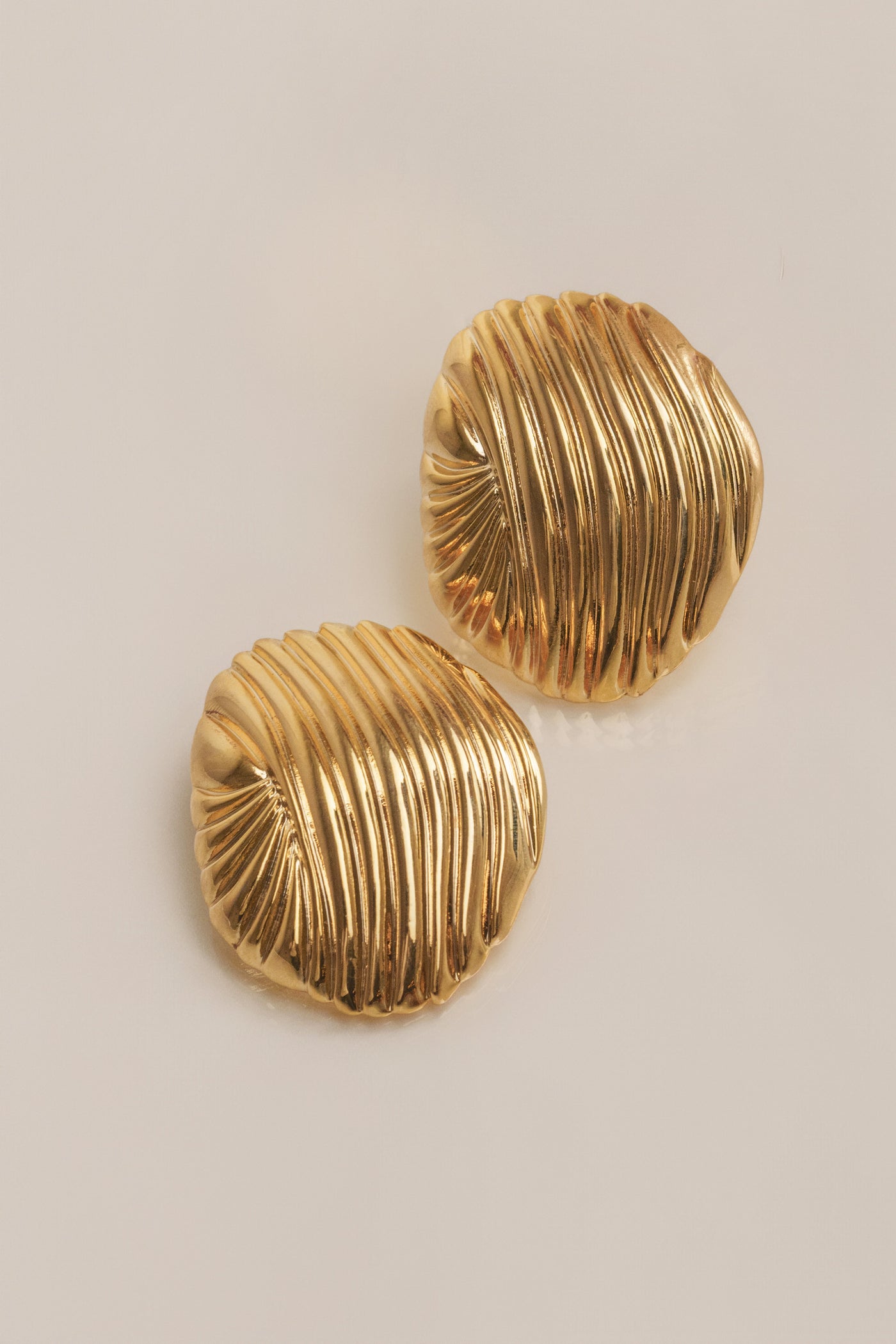 Gold Lagoon Earrings - Velia