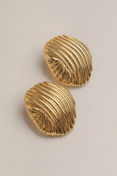Gold Lagoon Earrings - Velia