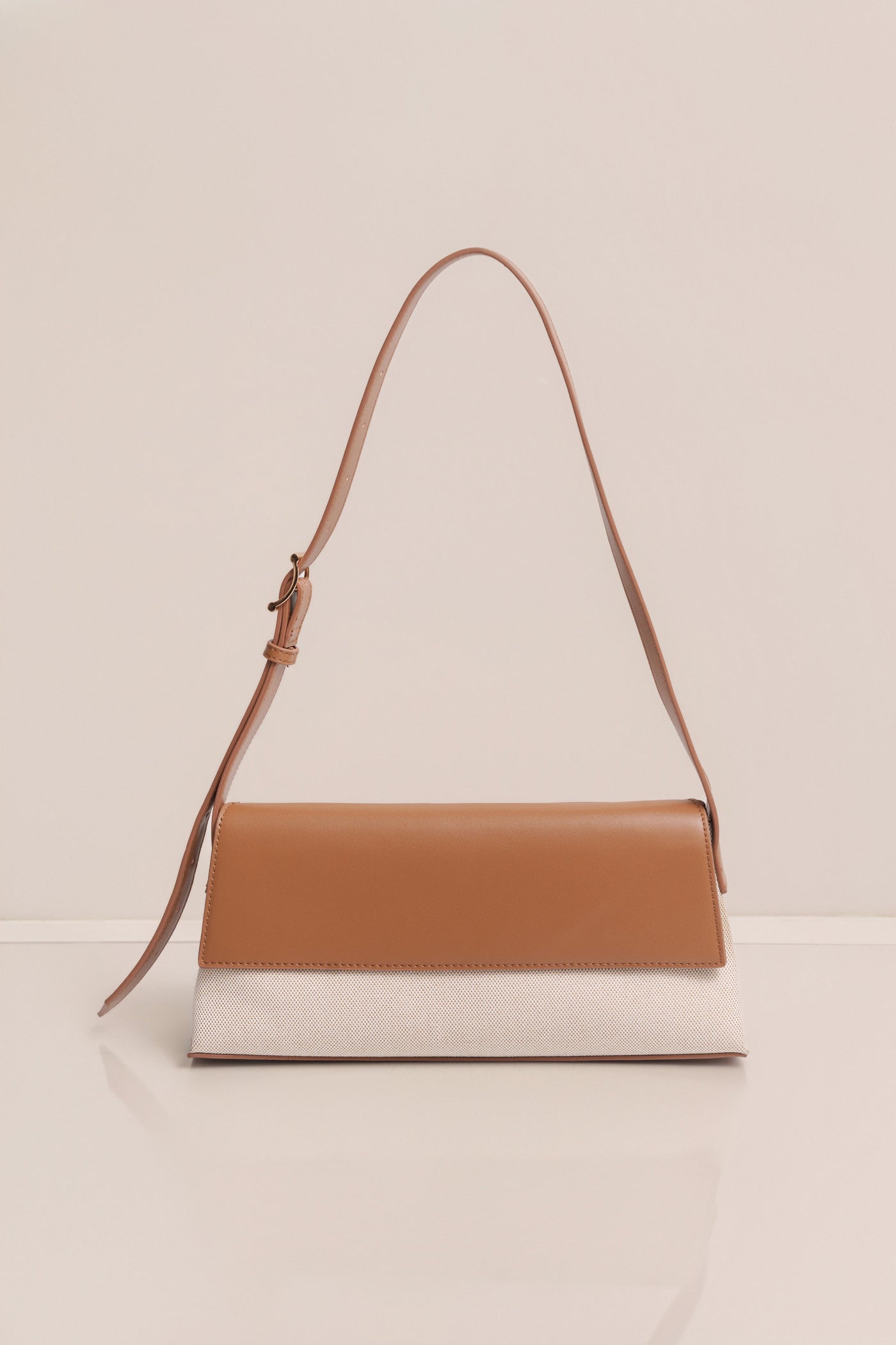 Beige Hudson Shoulder Bag - Velia