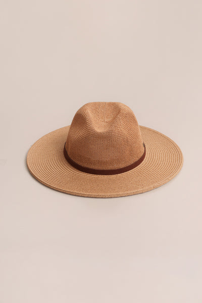 Natural Sandswept Woven Hat - Velia