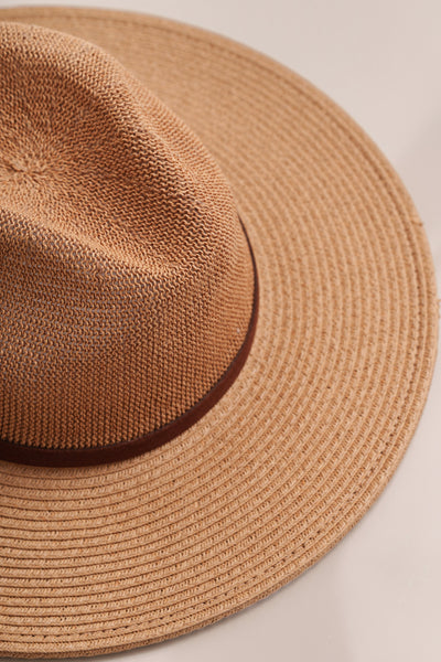 Natural Sandswept Woven Hat - Velia
