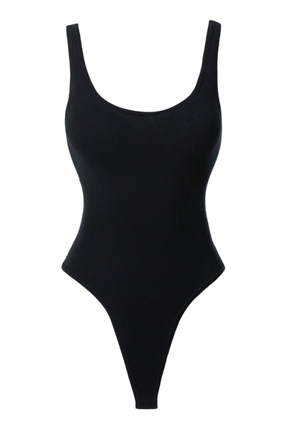 Black Romi Knit Bodysuit - Velia