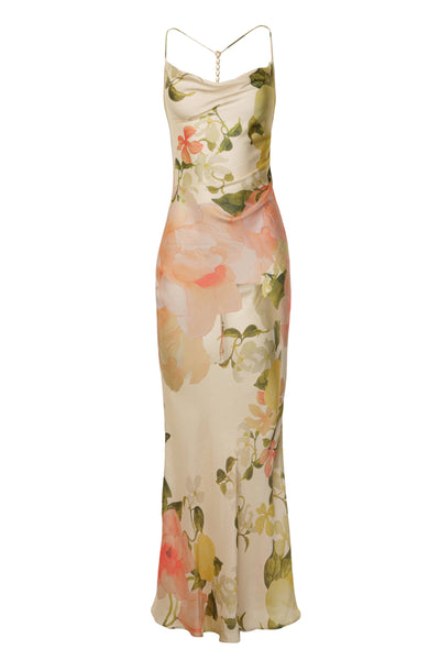 Ivory Summer Bloom Maxi Dress - Velia