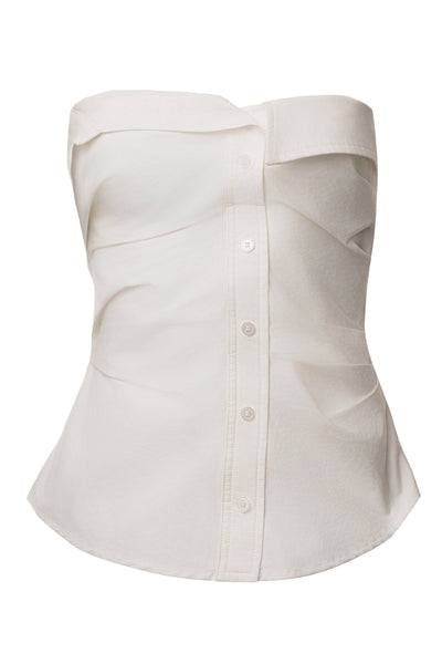 Ivory Riviera Fold Over Top - Velia