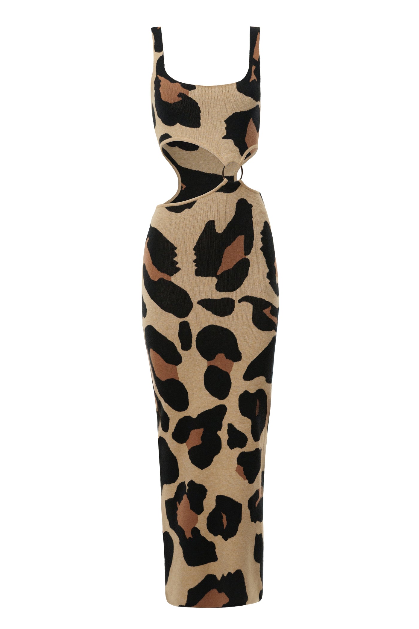 Leopard Zahara Print Maxi Dress - Velia