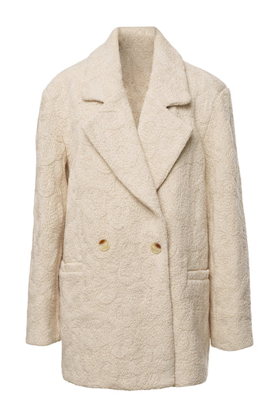 Ecru Avenue Oversize Blazer - Velia