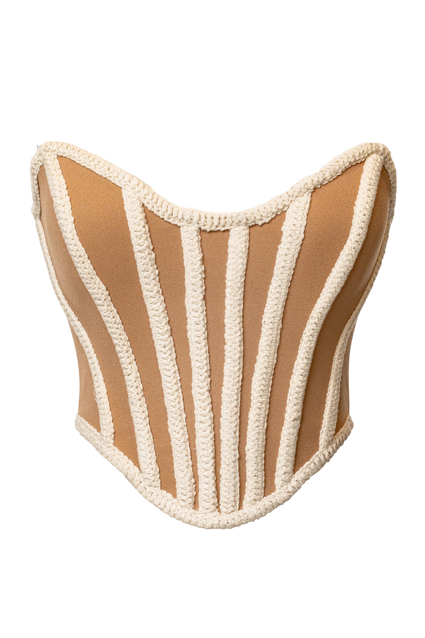 Ivory Cassis Braided Corset - VELIA
