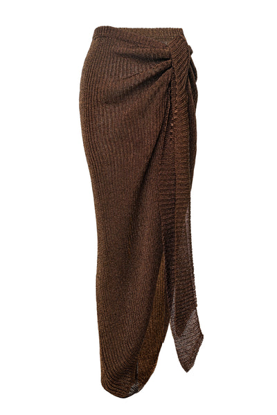 Bronze Sunlit Metallic Sarong - VELIA