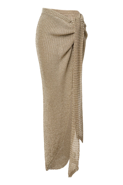 Gold Sunlit Metallic Sarong - VELIA