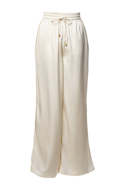 Ivory Sunny Day Drawstring Pants - VELIA