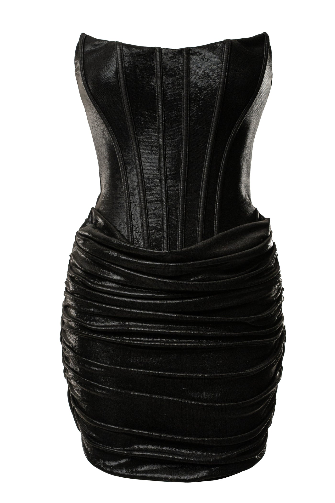 Black Corset Mini Dress - VELIA
