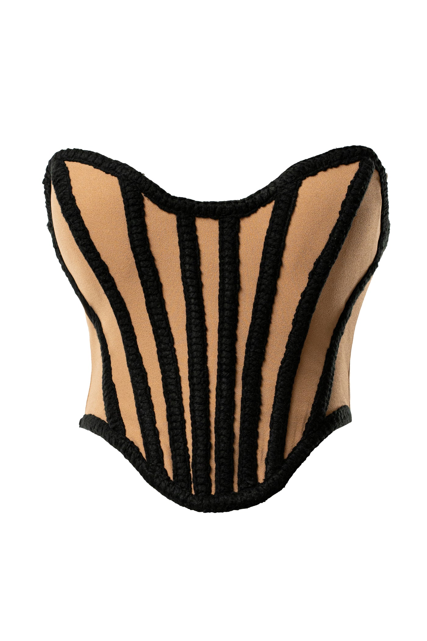 Black Cassis Braided Corset - VELIA