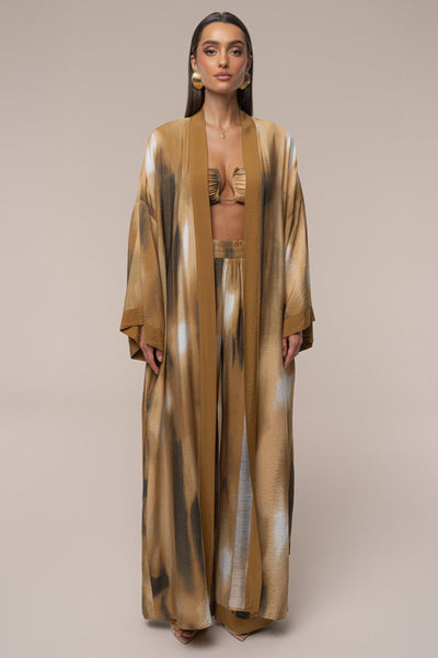 Brown Desert Oasis Duster - Velia
