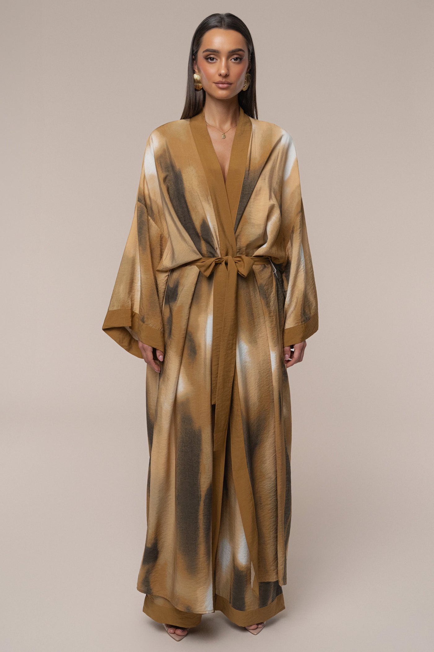 Brown Desert Oasis Duster - Velia
