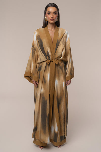 Brown Desert Oasis Duster - Velia