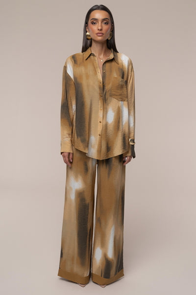 Brown Celestial Sands Blouse - Velia
