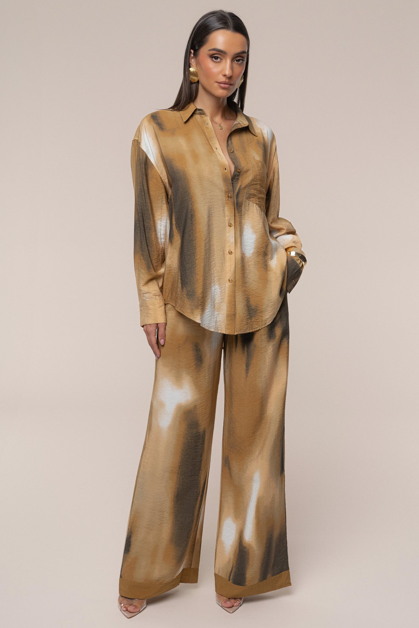 Brown Celestial Sands Pant - Velia