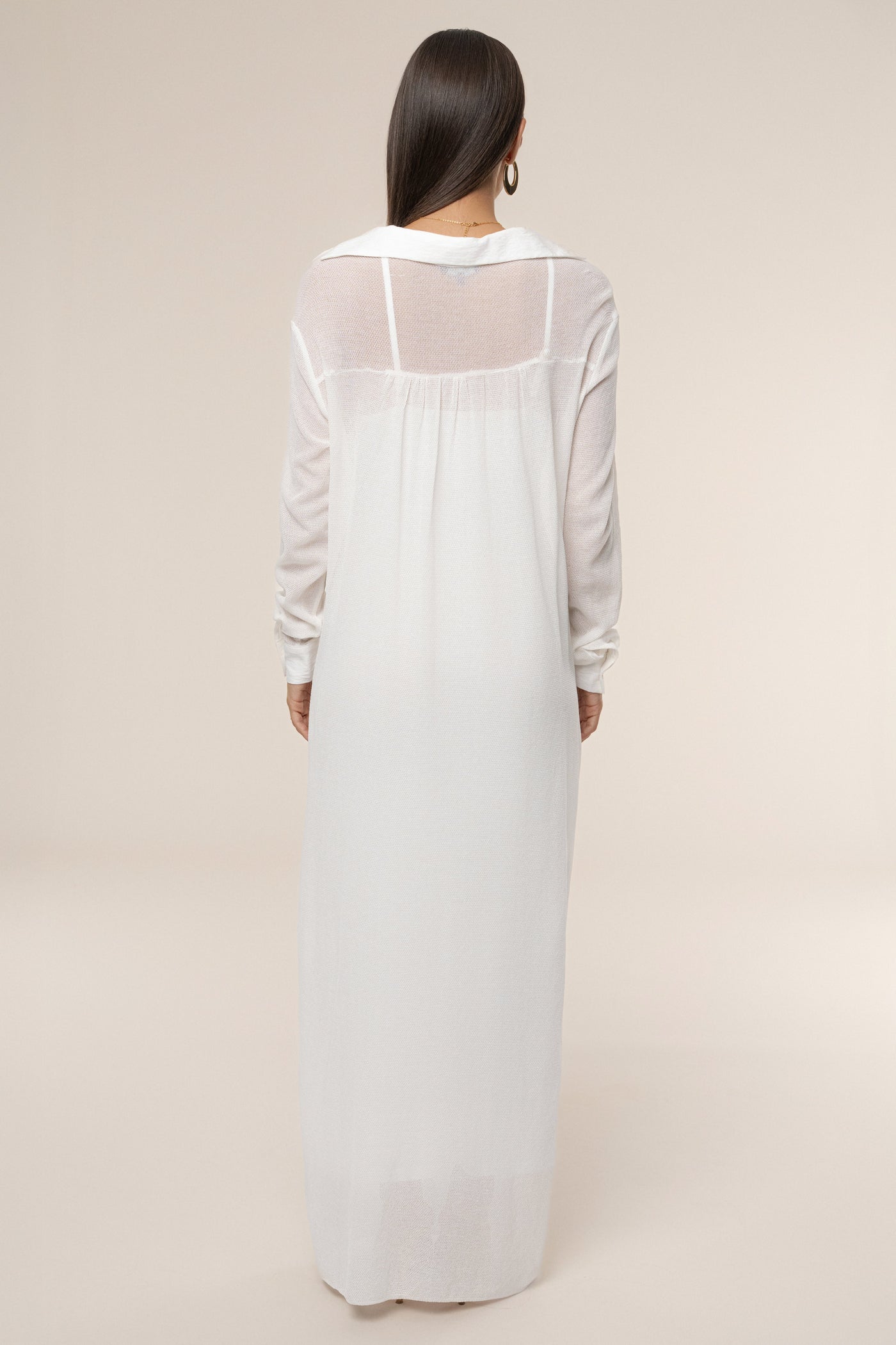 Ivory Savanna Cowl Maxi Dress - Velia