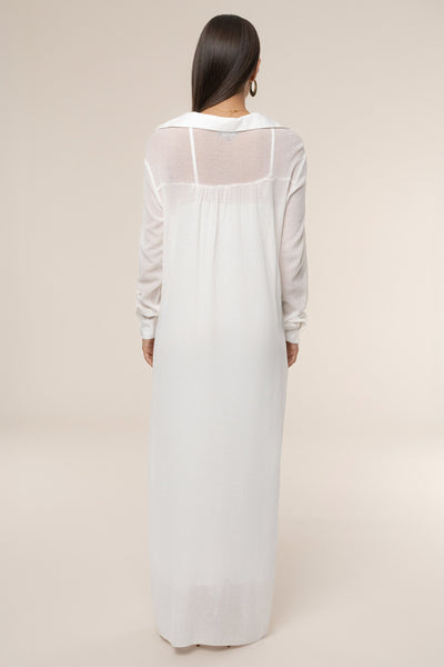 Ivory Savanna Cowl Maxi Dress - Velia