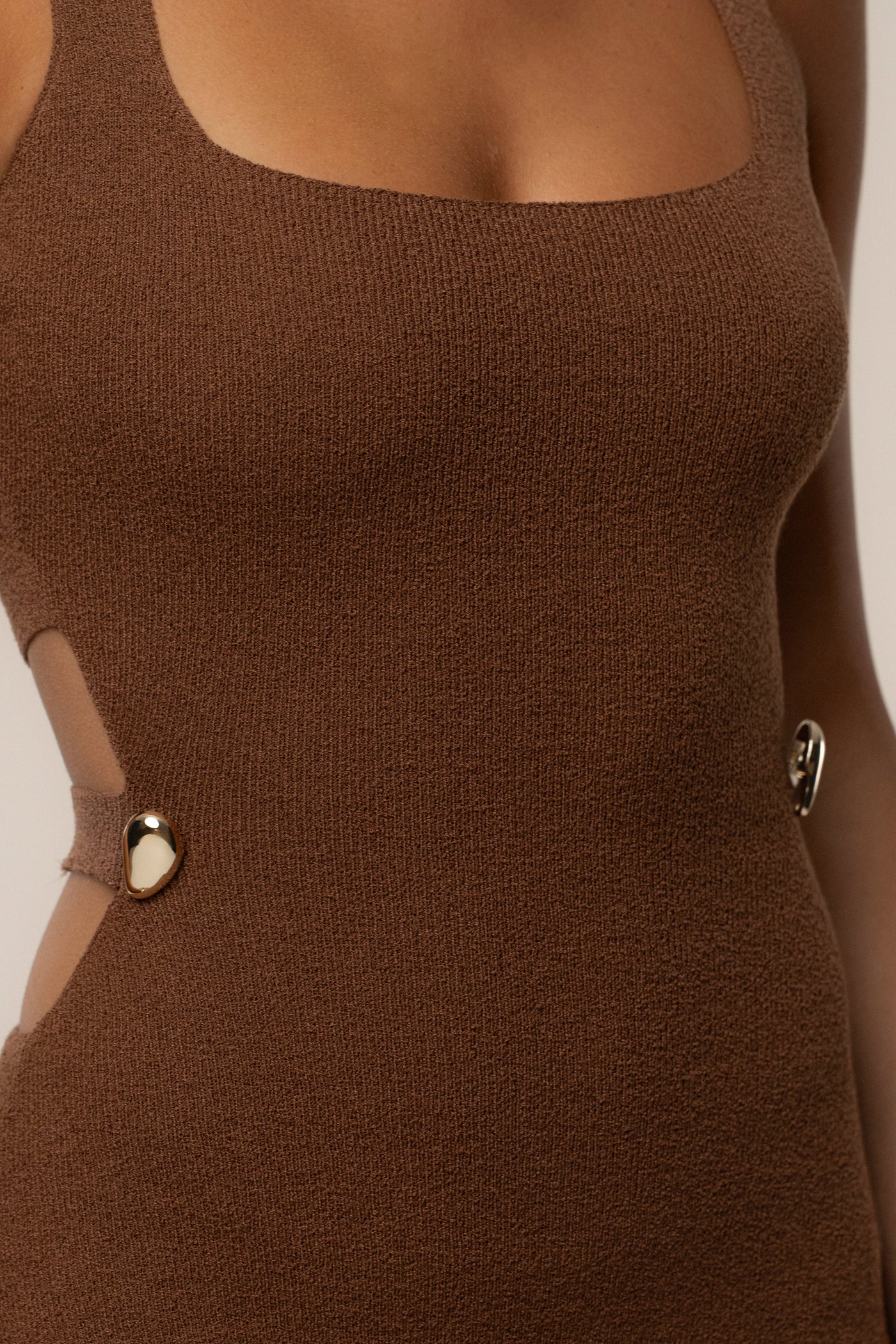 Brown Estrella Maxi Dress - Velia