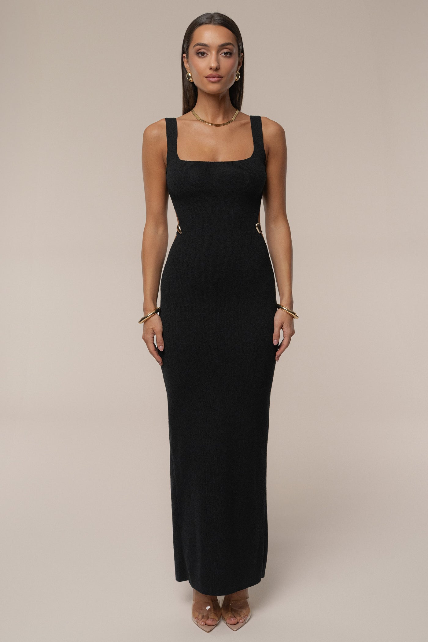 Black Estrella Maxi Dress - Velia