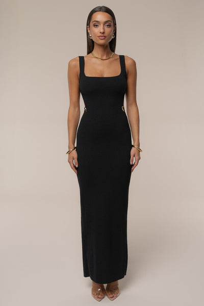 Black Estrella Maxi Dress - Velia
