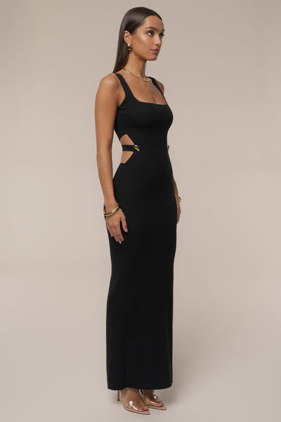 Black Estrella Maxi Dress - Velia