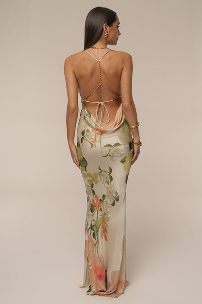 Ivory Summer Bloom Maxi Dress - Velia