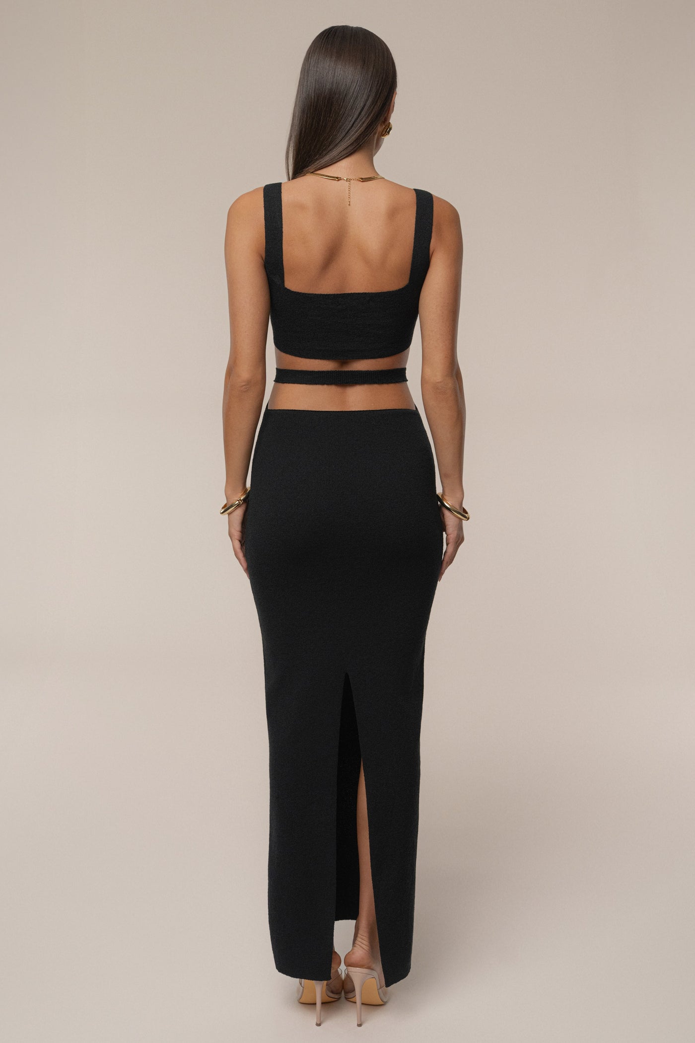 Black Estrella Maxi Dress - Velia