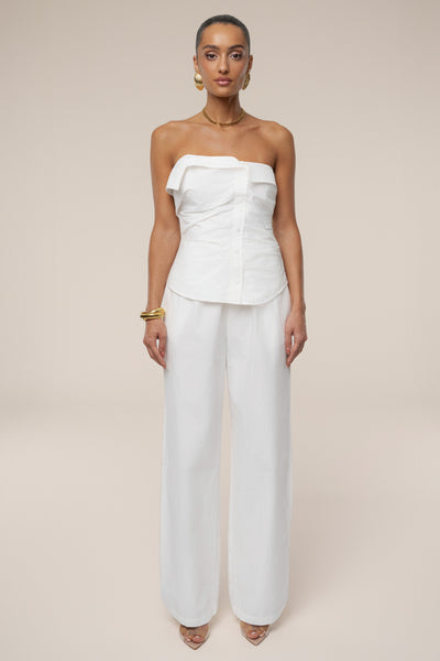 Ivory Riviera Fold Over Top - Velia