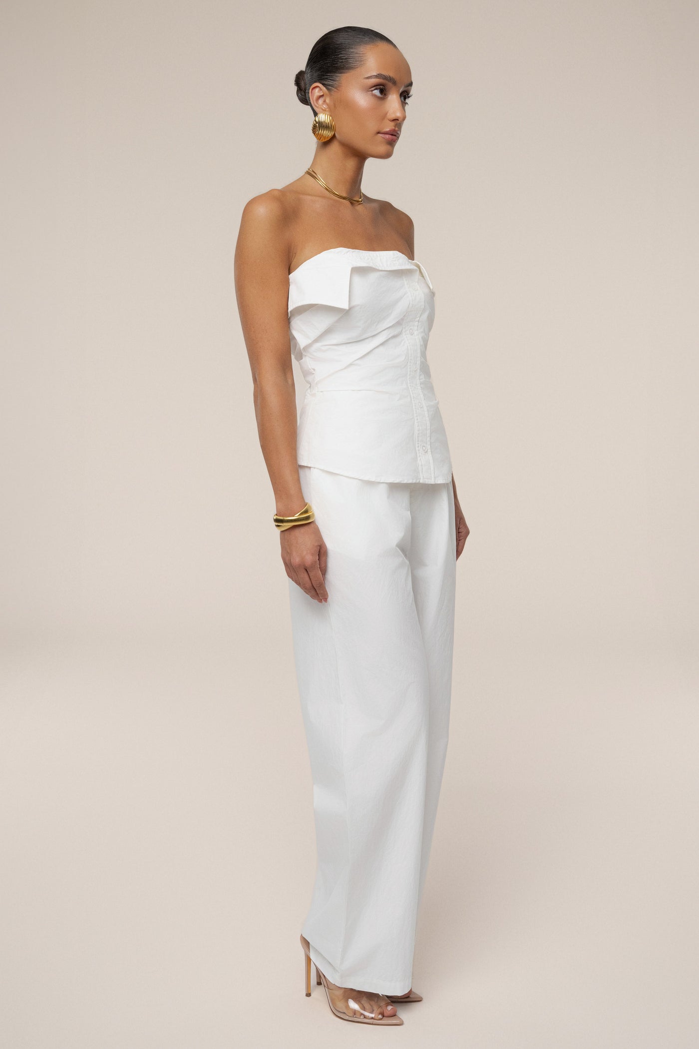 Ivory Riviera Fold Over Top - Velia