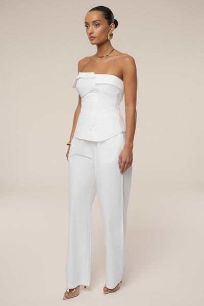 Ivory Riviera Fold Over Top - Velia