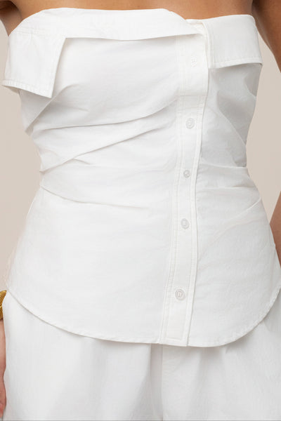 Ivory Riviera Fold Over Top - Velia