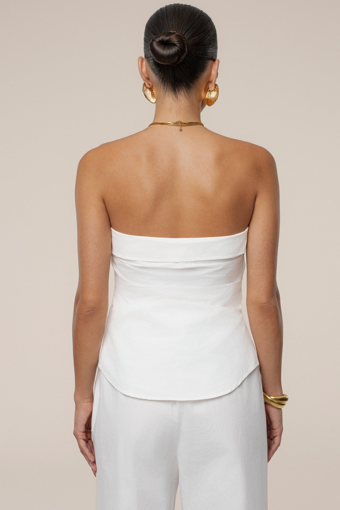 Ivory Riviera Fold Over Top - Velia