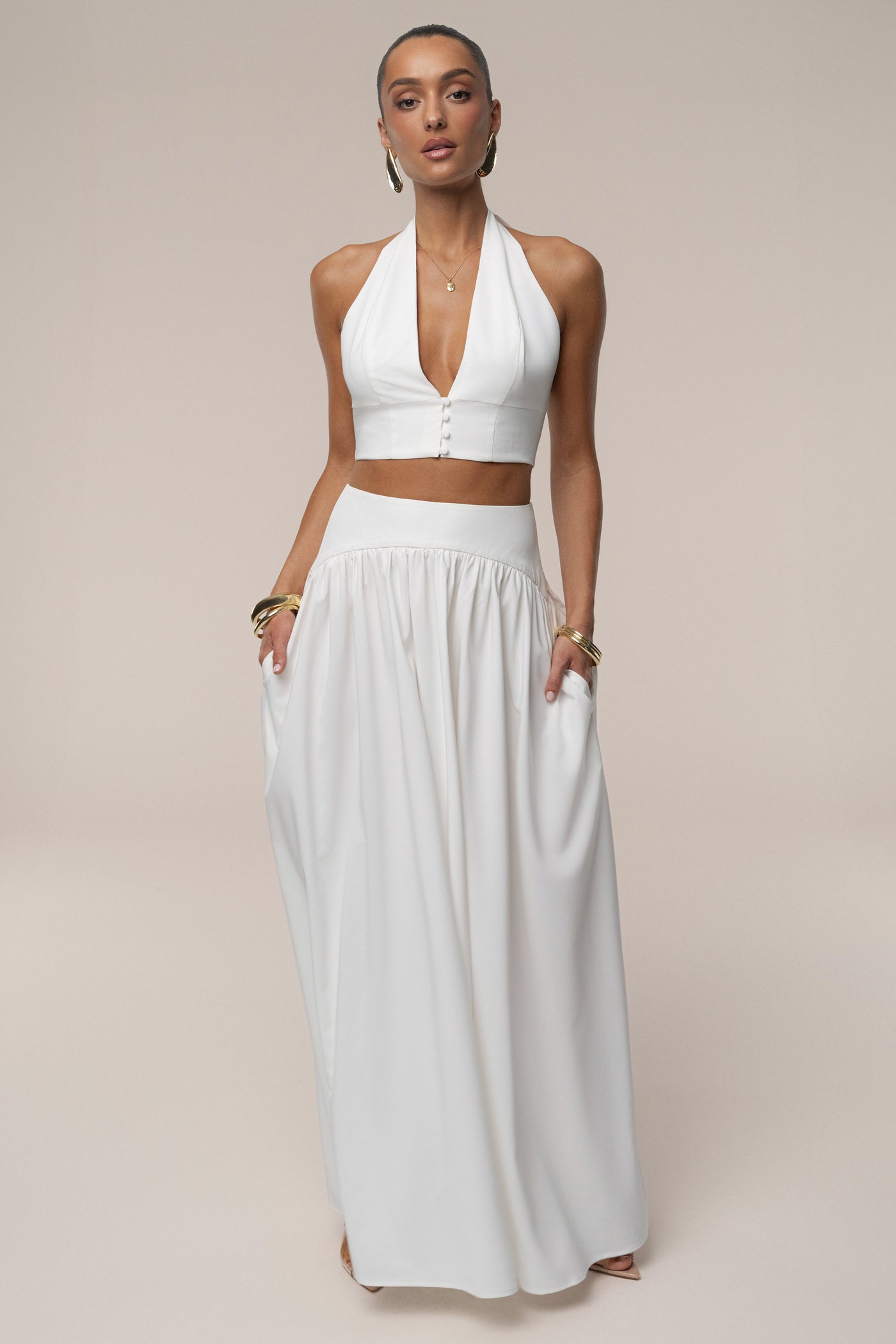 Ivory Haven Skirt Set - Velia