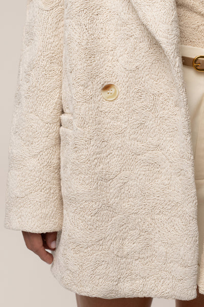 Ecru Avenue Oversize Blazer - Velia