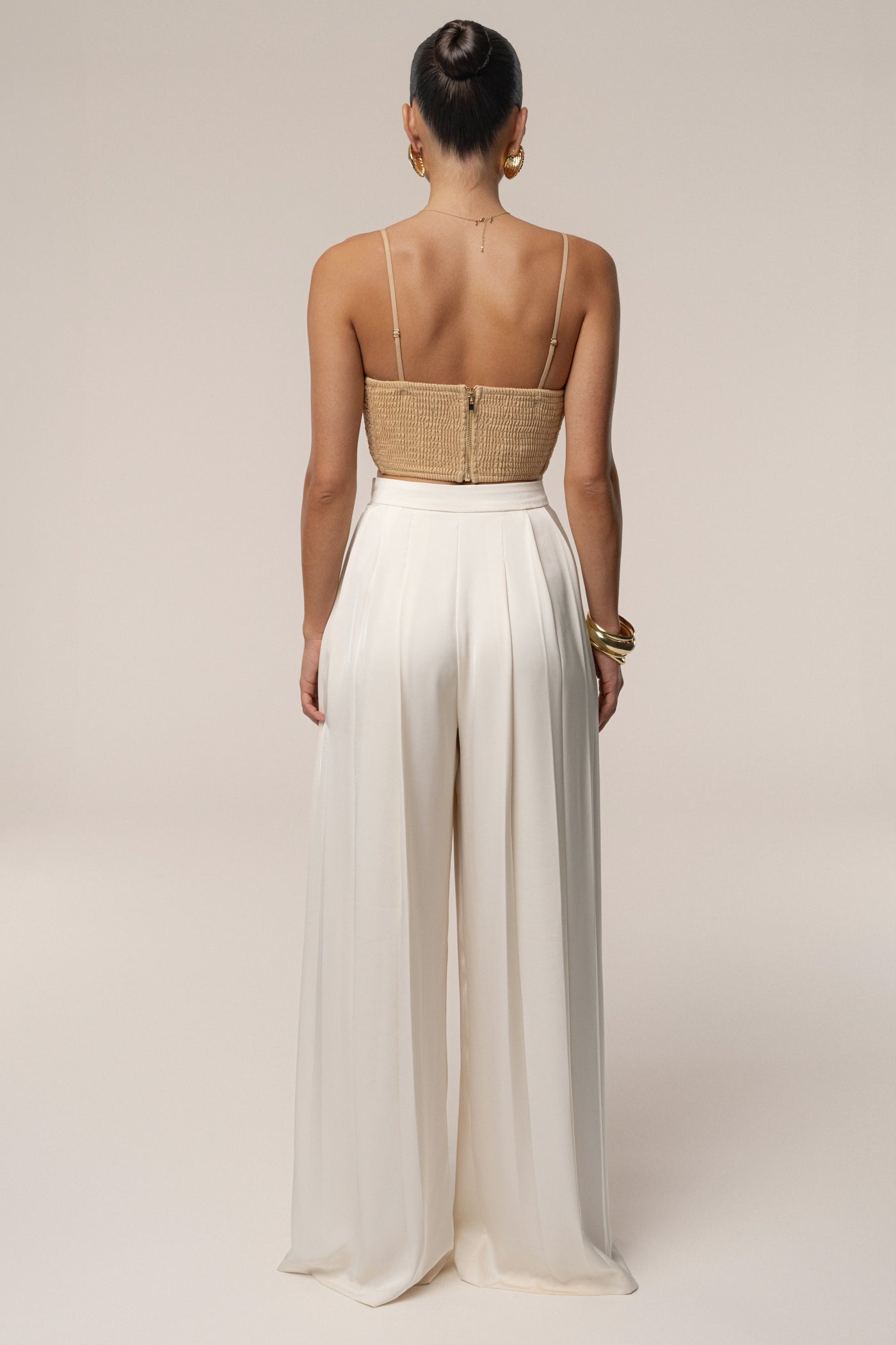 Beige Sail Away Texture Bustier - Velia