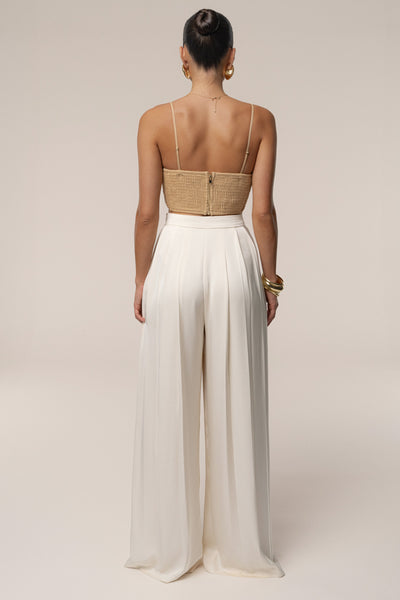 Beige Sail Away Texture Bustier - Velia