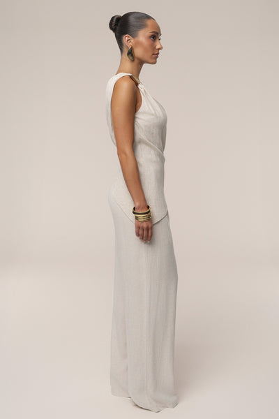 Natural Palmera One Shoulder Top - Velia