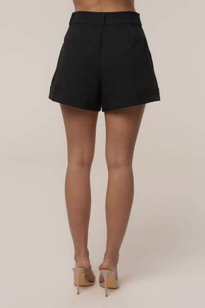 PRE-ORDER Black Soft Breeze Woven Shorts - Velia