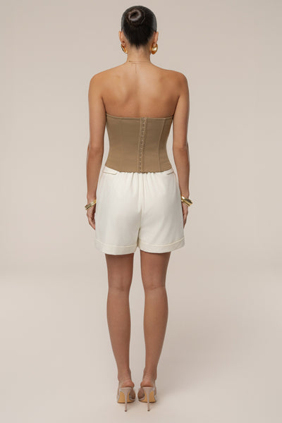 Tan Sunset Tides Corset - Velia