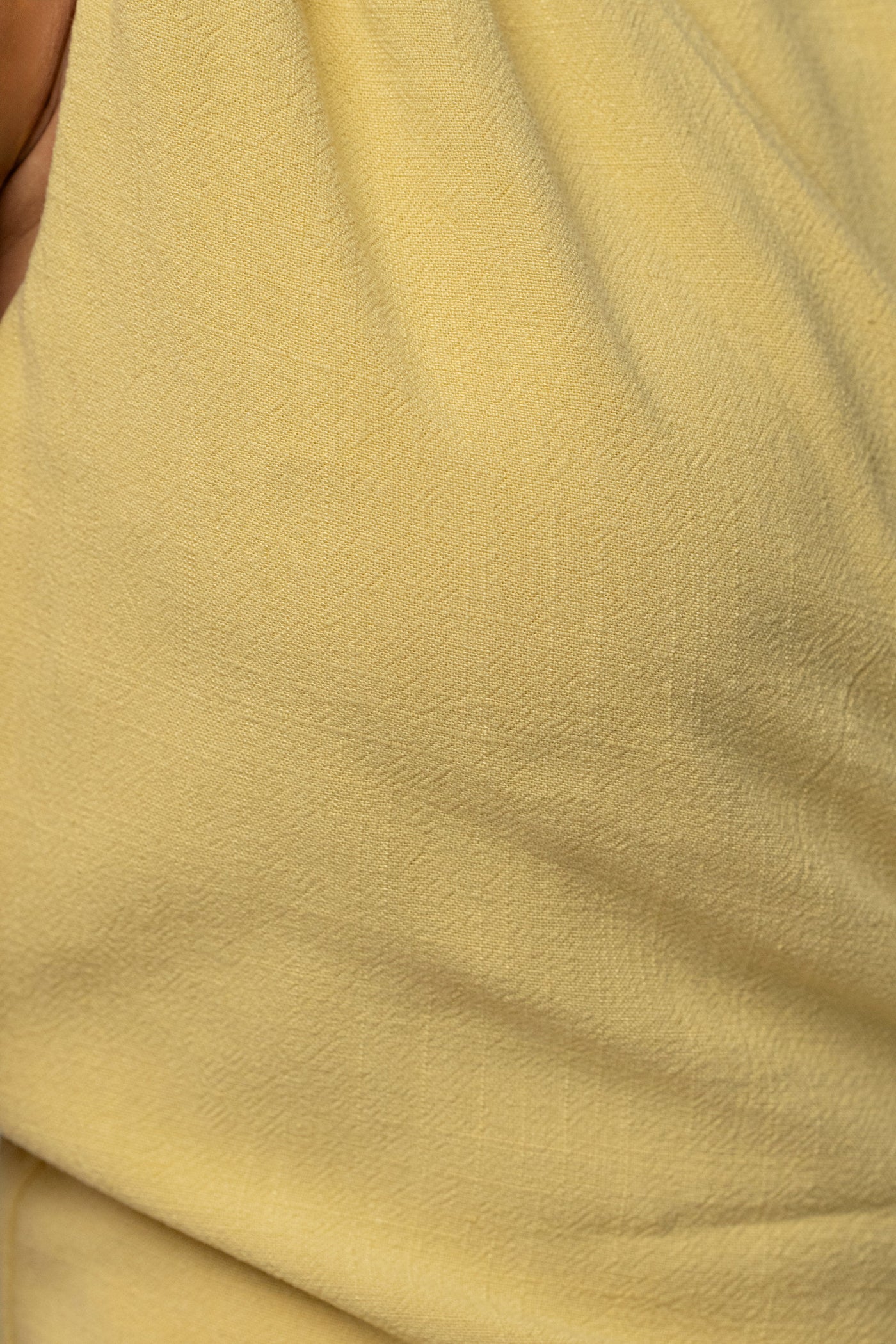 Yellow Palmera One Shoulder Top - Velia