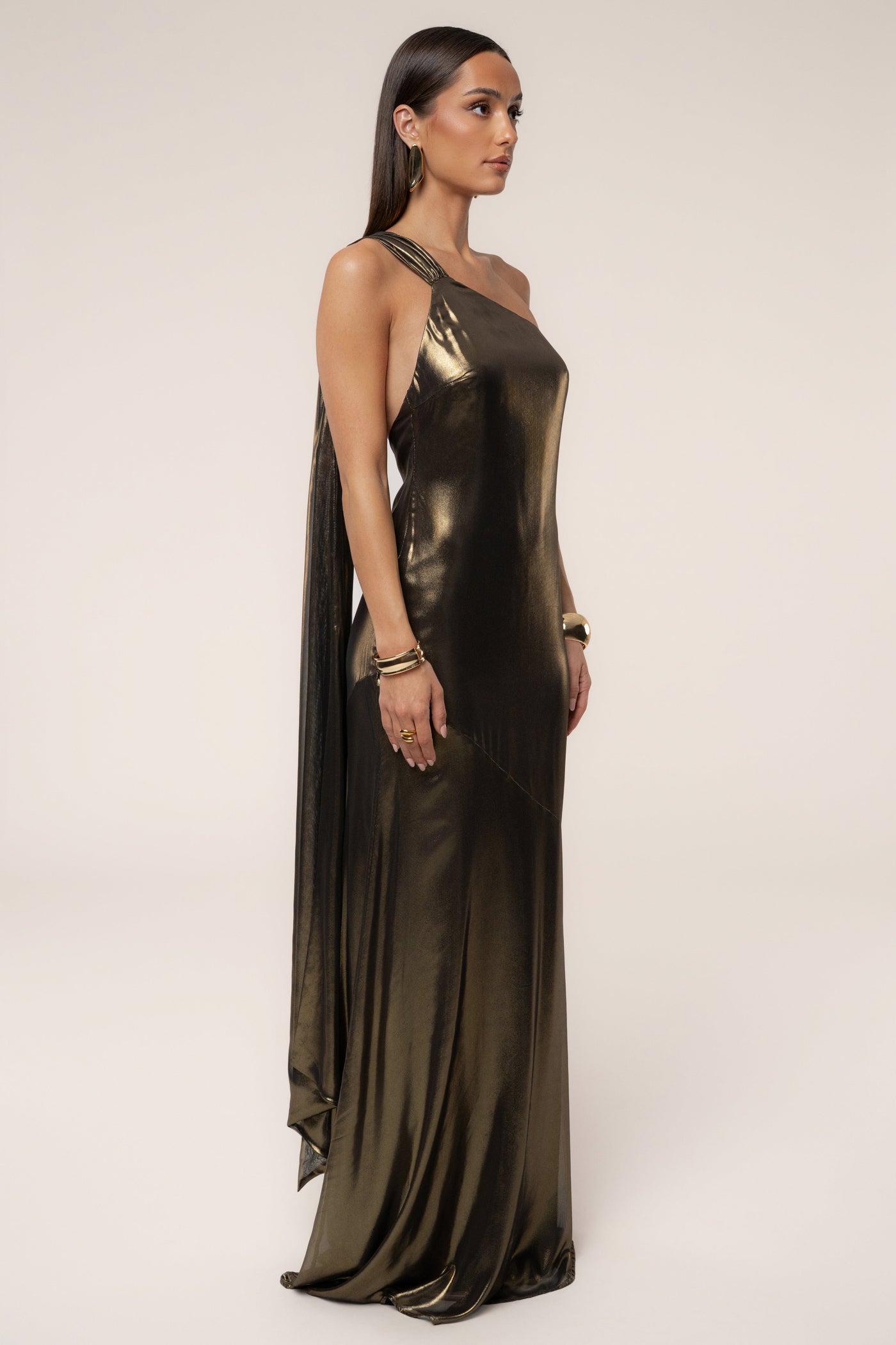 Gold Night Of Elegance Maxi Gown - VELIA