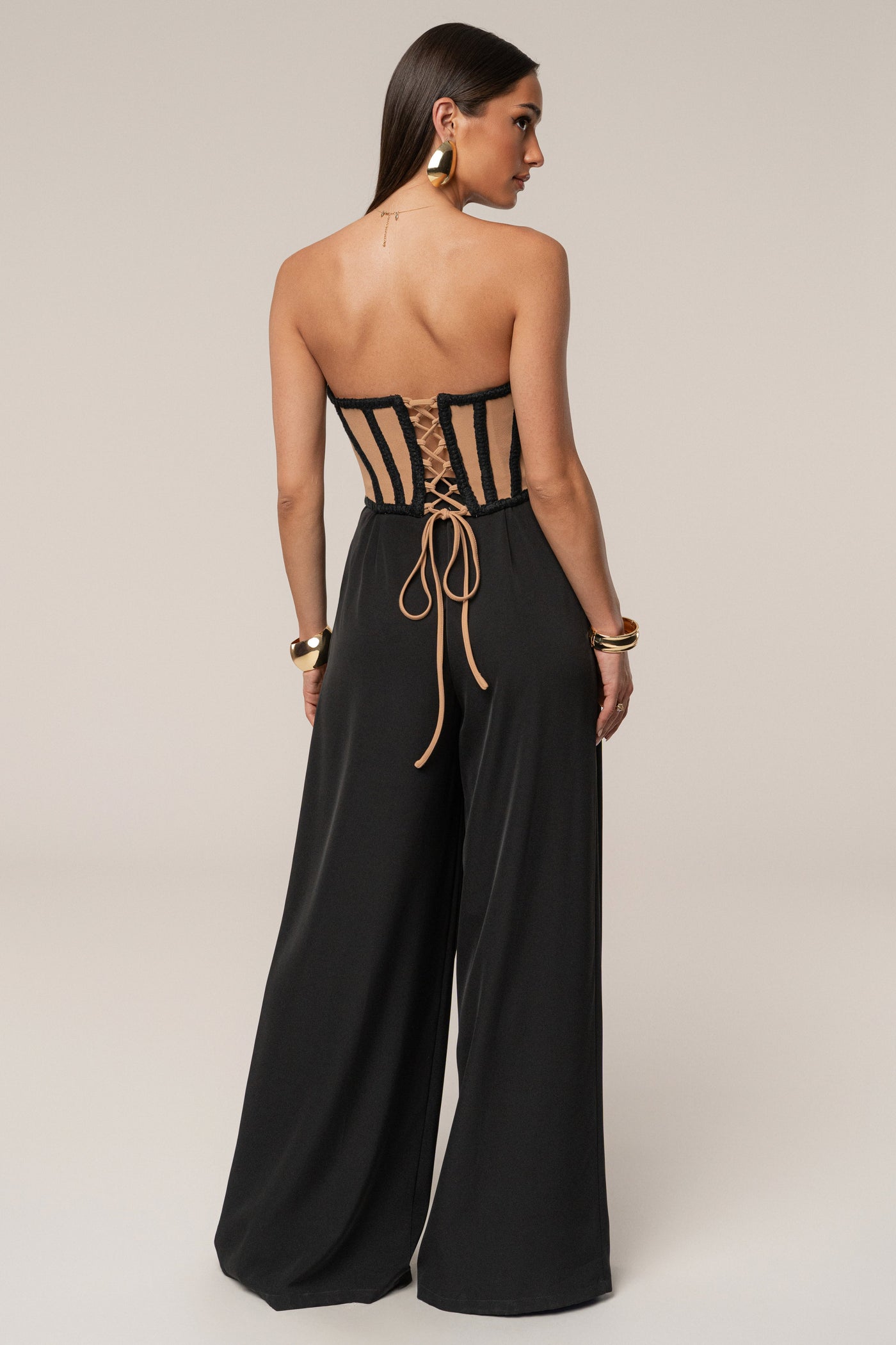 Black Cassis Braided Corset - VELIA