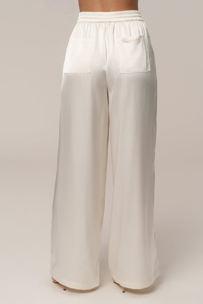 Ivory Sunny Day Drawstring Pants - VELIA