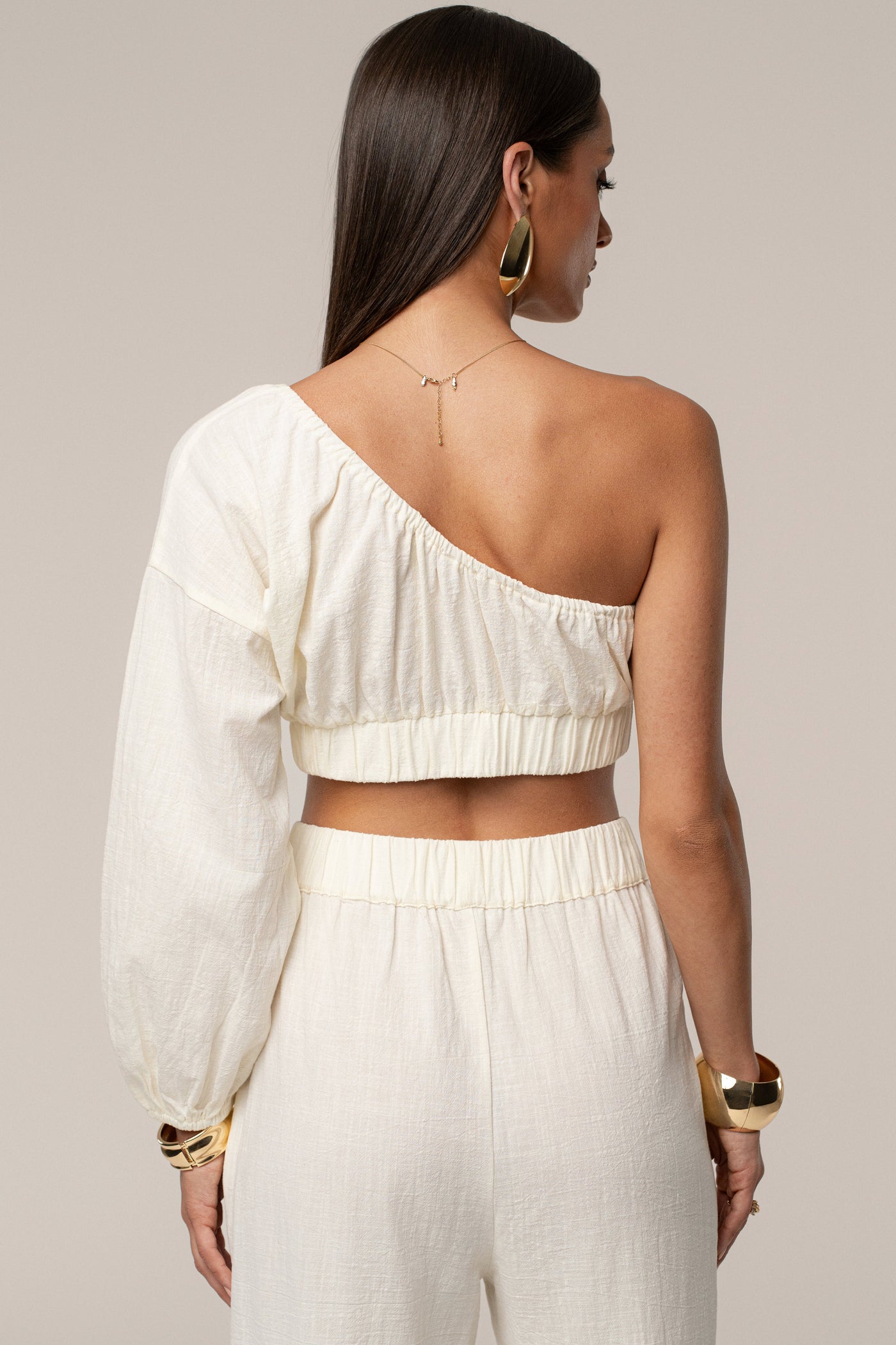 Ivory Coastal Tide Pant Set - VELIA