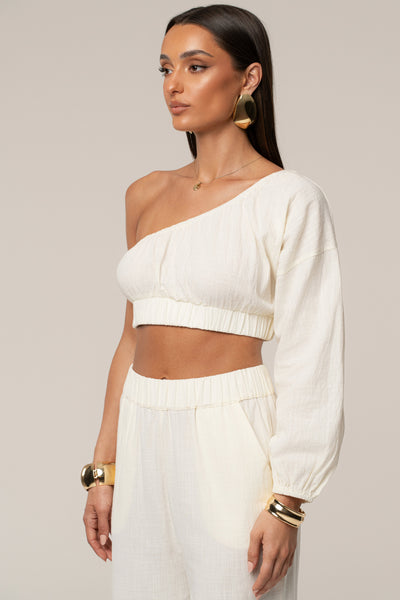 Ivory Coastal Tide Pant Set - VELIA