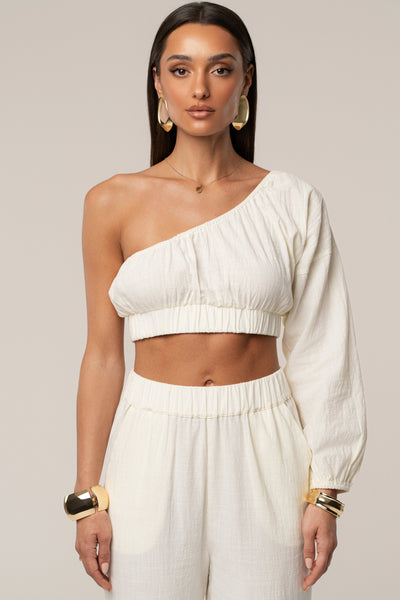 Ivory Coastal Tide Pant Set - VELIA