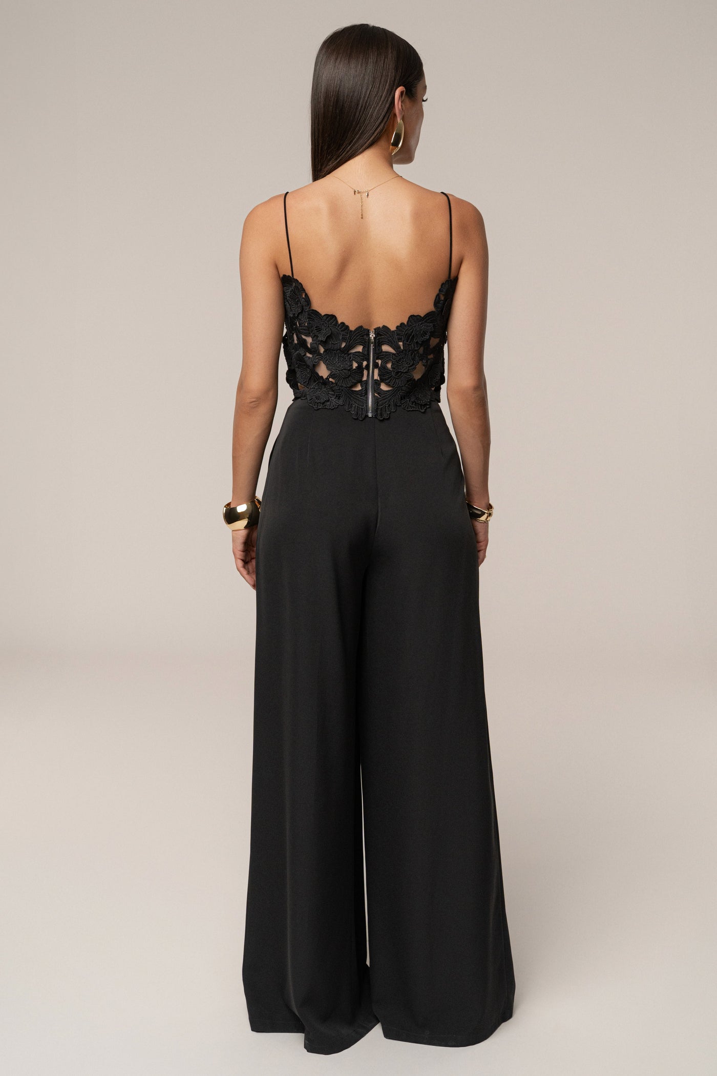 Black Anahi Embroidered Top - VELIA