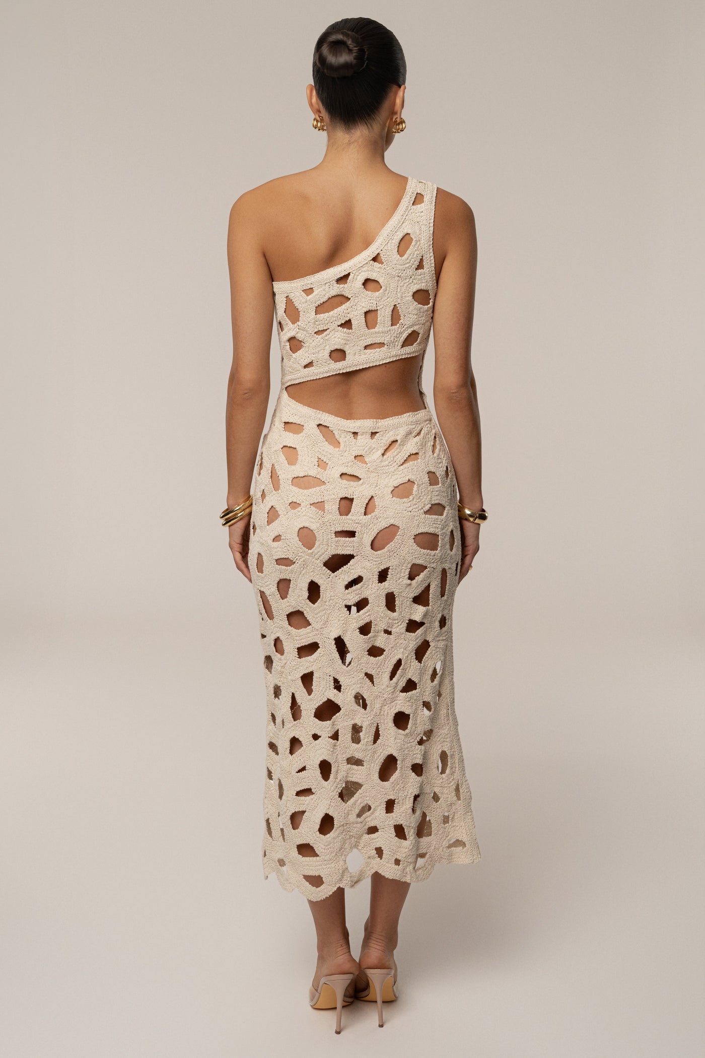 Ecru Endless Summer Crochet Dress - VELIA